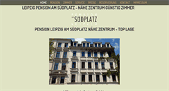 Desktop Screenshot of pensionamsuedplatz.de