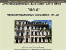 Tablet Screenshot of pensionamsuedplatz.de